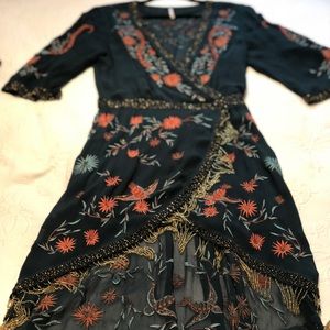 Free People Midnight City Midi Dress